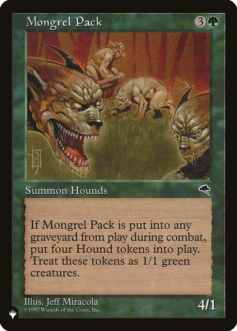 The List - TMP-237 - Mongrel Pack - Rare - G - Non-foil (Front)