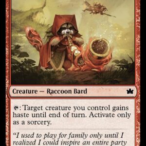 Bloomburrow - 148 - Raccoon Rallier - Common - R - Non-foil (Front)