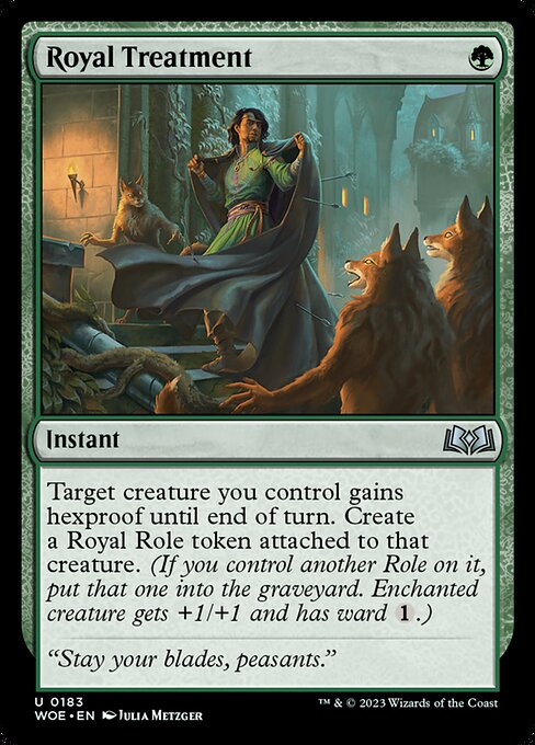 Wilds of Eldraine - 183 - Royal Treatment - Uncommon - G - Foil (Front)