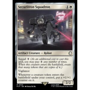 Fallout - 23 - Securitron Squadron - Rare - W - Non-foil (Front)