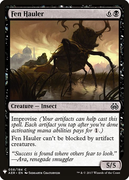 The List - AER-58 - Fen Hauler - Common - B - Non-foil (Front)