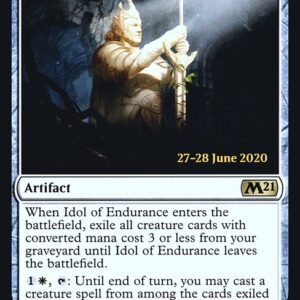 Core Set 2021 Promos - 23s - Idol of Endurance - Rare - W - Foil - Datestamped Promo (Front)