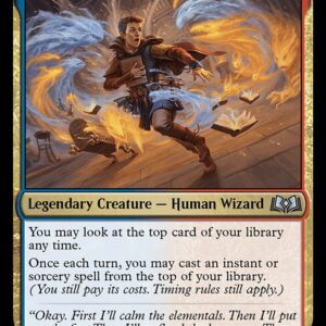Wilds of Eldraine - 207 - Johann, Apprentice Sorcerer - Uncommon - UR - Foil (Front)