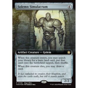 Foundations - 729 - Solemn Simulacrum - Rare - C - Foil - Promo (Front)