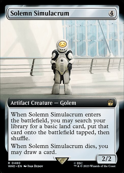 Doctor Who - 480 - Solemn Simulacrum - Rare - C - Foil (Front)