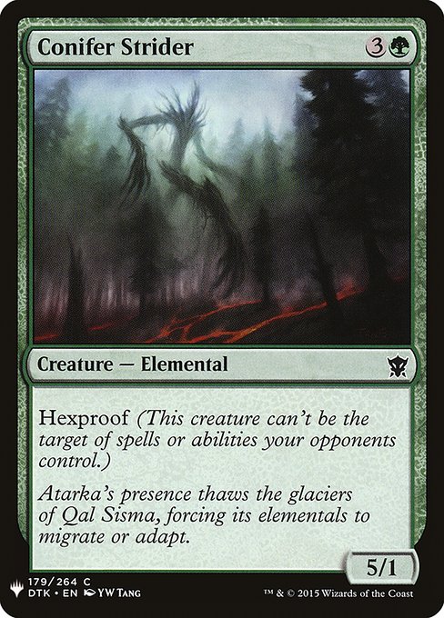 The List - DTK-179 - Conifer Strider - Common - G - Non-foil (Front)