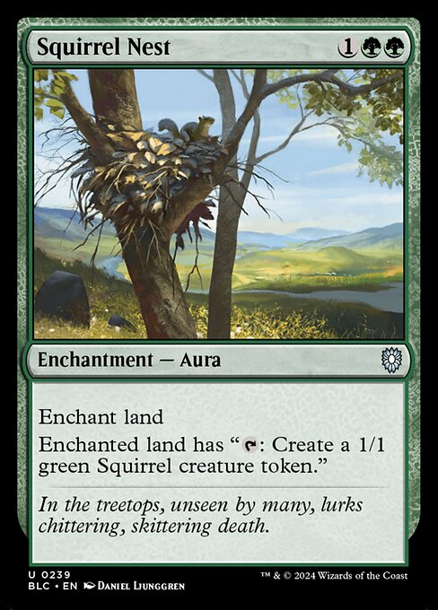 Bloomburrow Commander - 239 - Squirrel Nest - Uncommon - G - Non-foil (Front)