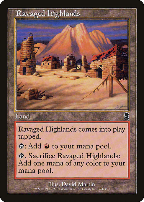 Odyssey - 324 - Ravaged Highlands - Common - C - Non-foil (Front)