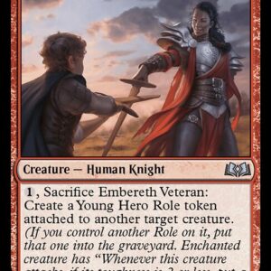 Wilds of Eldraine - 127 - Embereth Veteran - Uncommon - R - Foil (Front)