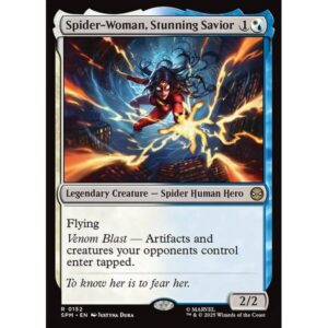 Marvel's Spider-Man - 152 - Spider-Woman, Stunning Savior - Rare - WU - Foil (Front)