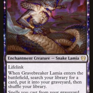 Theros Beyond Death Promos - 98p - Gravebreaker Lamia - Rare - B - Foil - Promo (Front)