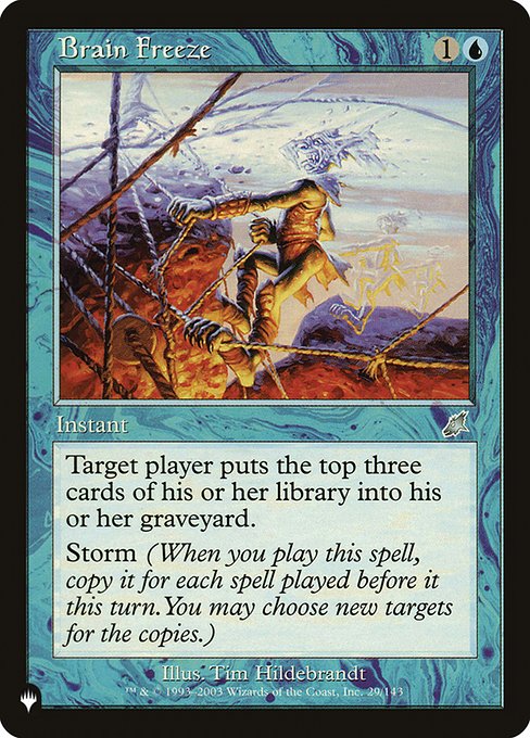 The List - SCG-29 - Brain Freeze - Uncommon - U - Non-foil (Front)