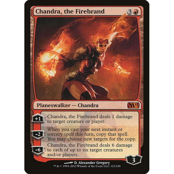 Magic 2013 - 123 - Chandra, the Firebrand - Mythic - R - Foil (Front)