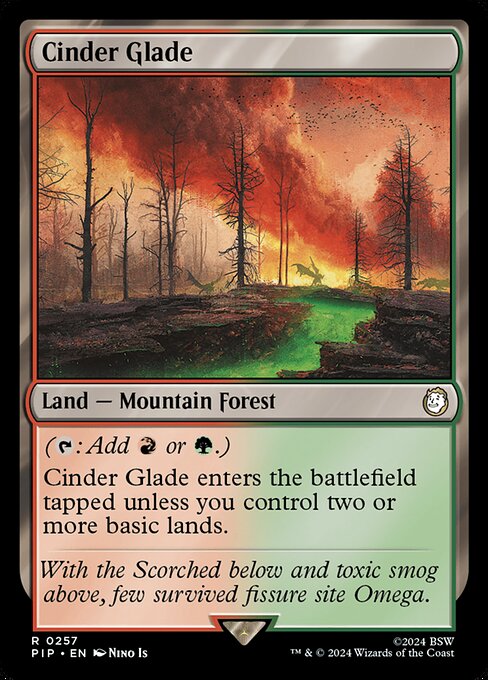 Fallout - 257 - Cinder Glade - Rare - C - Foil (Front)