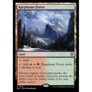 Bloomburrow Commander - 314 - Karplusan Forest - Rare - C - Non-foil (Front)