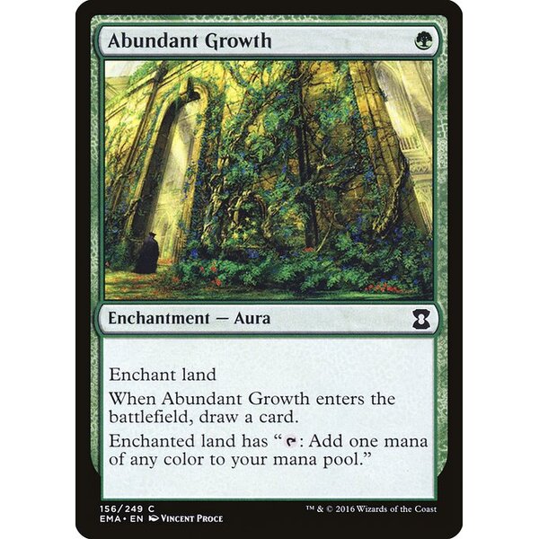 Eternal Masters - 156 - Abundant Growth - Common - G - Foil (Front)