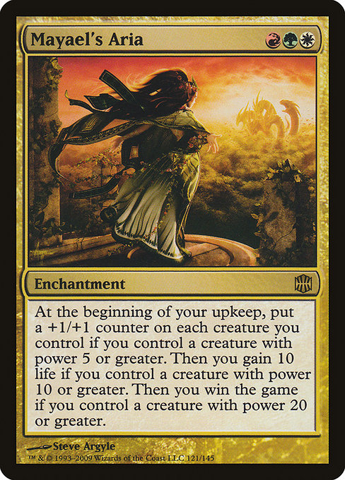 Alara Reborn - 121 - Mayael's Aria - Rare - Multi - Non-foil (Front)