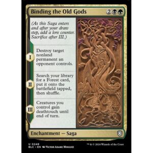 Bloomburrow Commander - 248 - Binding the Old Gods - Uncommon - BG - Non-foil (Front)