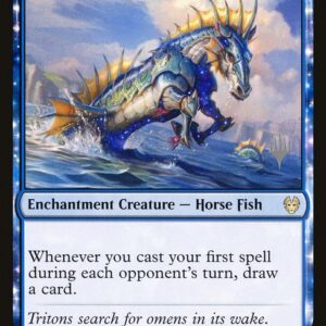 Theros Beyond Death Promos - 80p - Wavebreak Hippocamp - Rare - U - Foil - Promo (Front)