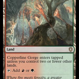 Bloomburrow Commander - 301 - Copperline Gorge - Rare - C - Non-foil (Front)