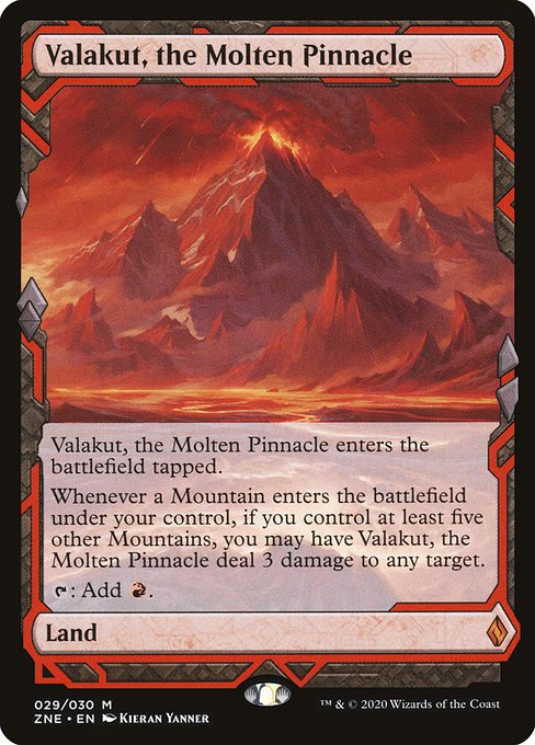 Zendikar Rising Expeditions - 29 - Valakut, the Molten Pinnacle - Mythic - C - Non-foil (Front)