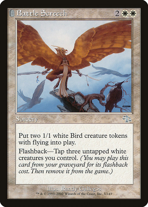 Judgment - 3 - Battle Screech - Uncommon - W - Non-foil (Front)