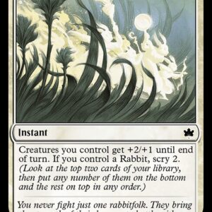Bloomburrow - 26 - Rabbit Response - Common - W - Non-foil (Front)