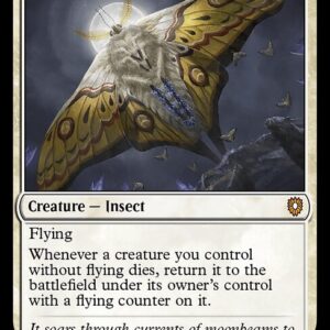 Bloomburrow Commander - 144 - Luminous Broodmoth - Mythic - W - Non-foil (Front)