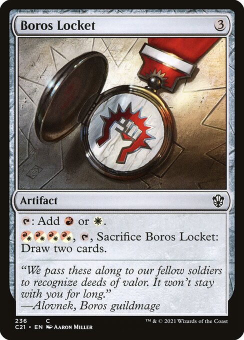 Commander 2021 - 236 - Boros Locket - Common - C - Non-foil (Front)