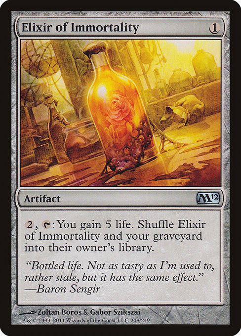 Magic 2012 - 208 - Elixir of Immortality - Uncommon - C - Foil (Front)