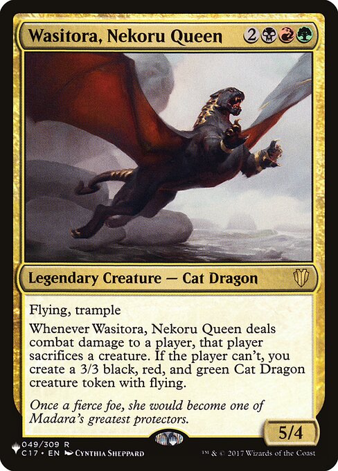 The List - C17-49 - Wasitora, Nekoru Queen - Rare - Multi - Non-foil (Front)