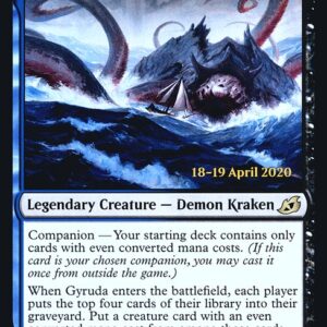 Ikoria: Lair of Behemoths Promos - 221s - Gyruda, Doom of Depths - Rare - UB - Foil - Datestamped Promo (Front)