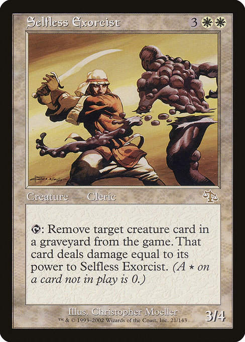 Judgment - 21 - Selfless Exorcist - Rare - W - Non-foil (Front)