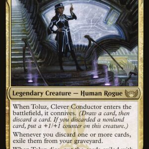 Streets of New Capenna Promos - 228p - Toluz, Clever Conductor - Rare - Multi - Non-foil - Promo (Front)