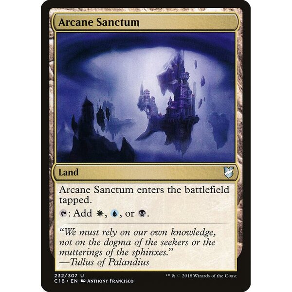 Commander 2018 - 232 - Arcane Sanctum - Uncommon - C - Non-foil (Front)