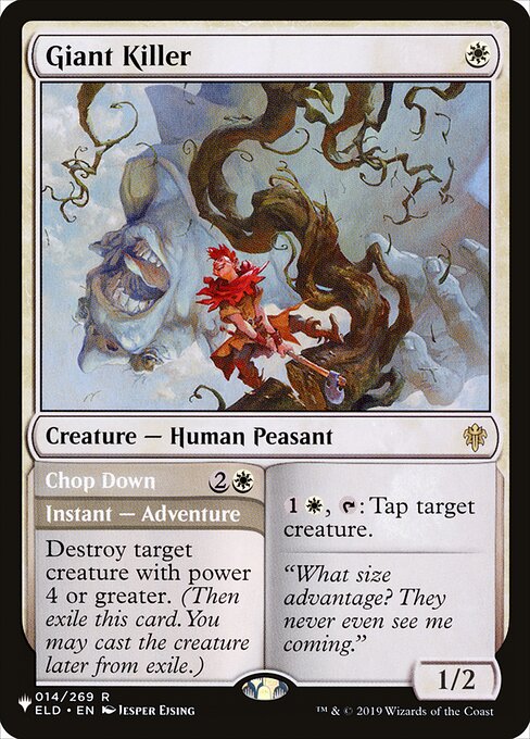 The List - ELD-14 - Giant Killer // Chop Down - Rare - W - Non-foil (Front)