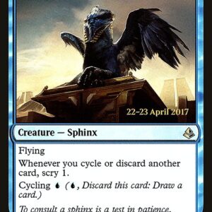 Amonkhet Promos - 49s - Curator of Mysteries - Rare - U - Foil - Datestamped Promo (Front)