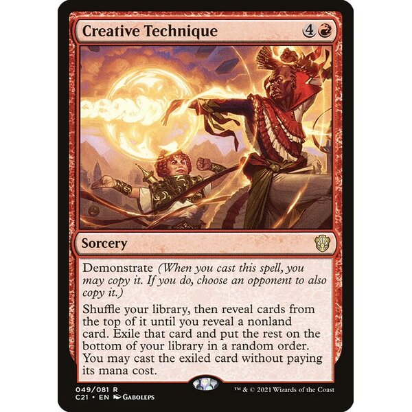 Commander 2021 - 49 - Creative Technique - Rare - R - Non-foil (Front)