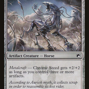 Scars of Mirrodin - 142 - Chrome Steed - Common - C - Non-foil (Front)