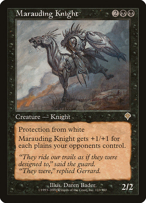 Invasion - 110 - Marauding Knight - Rare - B - Non-foil (Front)