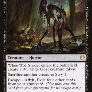 Theros Beyond Death Promos - 123p - Woe Strider - Rare - B - Foil - Promo (Front)