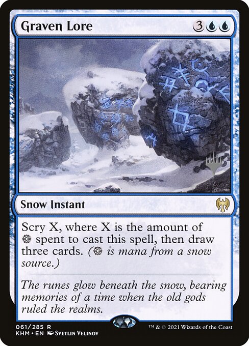Kaldheim Promos - 61p - Graven Lore - Rare - U - Foil - Promo (Front)