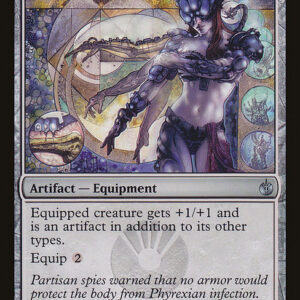 Mirrodin Besieged - 132 - Silverskin Armor - Uncommon - C - Non-foil (Front)