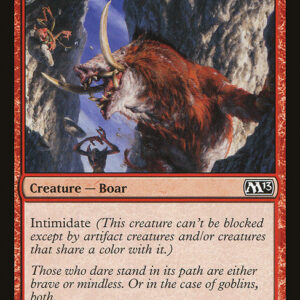 Magic 2013 - 121 - Bladetusk Boar - Common - R - Non-foil (Front)