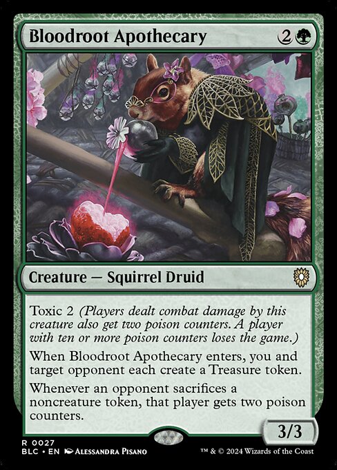 Bloomburrow Commander - 27 - Bloodroot Apothecary - Rare - G - Non-foil (Front)