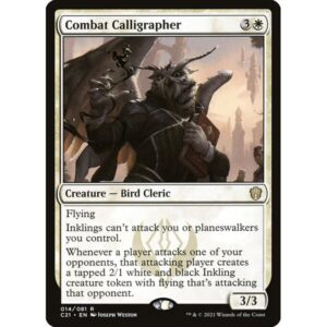 Commander 2021 - 14 - Combat Calligrapher - Rare - W - Non-foil (Front)