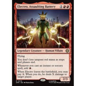 Marvel's Spider-Man - 76 - Electro, Assaulting Battery - Rare - R - Non-foil (Front)