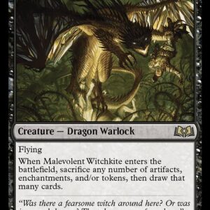 Wilds of Eldraine - 315 - Malevolent Witchkite - Rare - B - Non-foil (Front)