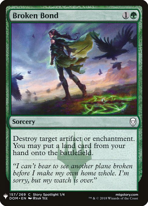 The List - DOM-157 - Broken Bond - Common - G - Non-foil (Front)
