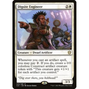 Commander 2021 - 15 - Digsite Engineer - Rare - W - Non-foil (Front)